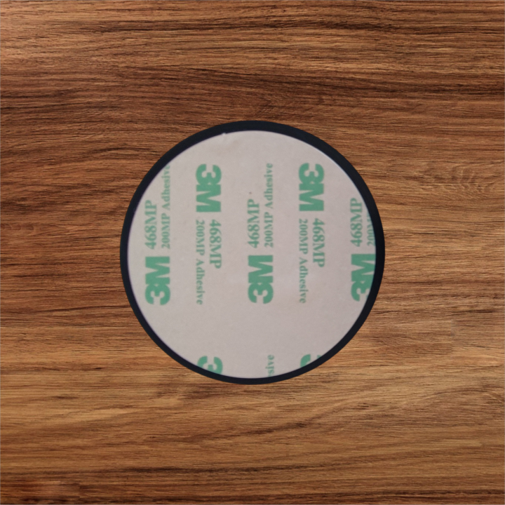 Plaquette Stop Pub patte de chien – ronde argentée