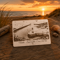 Carte postale en bois – Tour Joséphine – Vendée