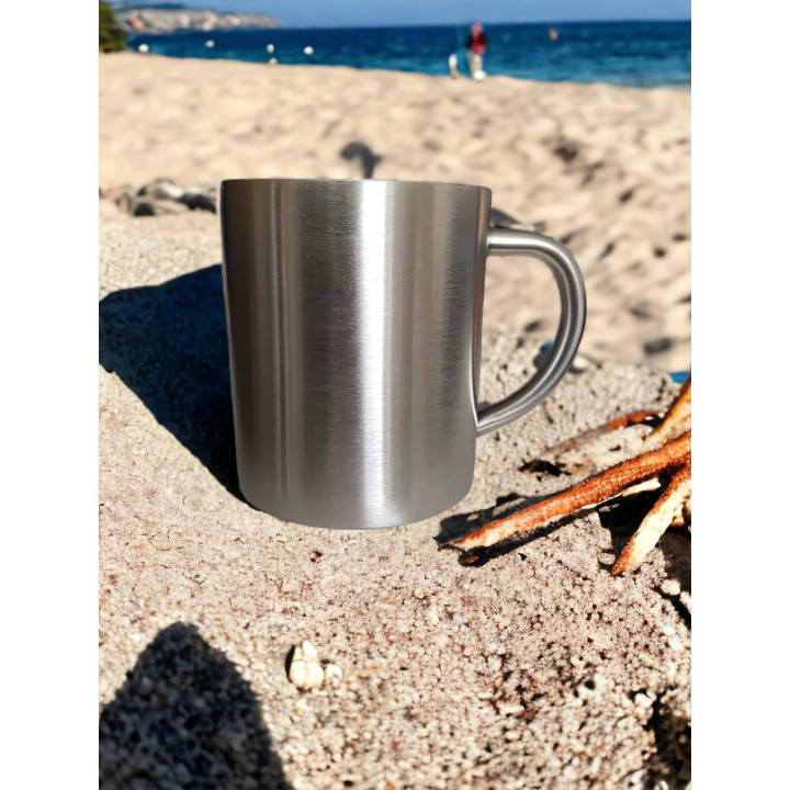 Mug isotherme personnalisé en acier inoxydable