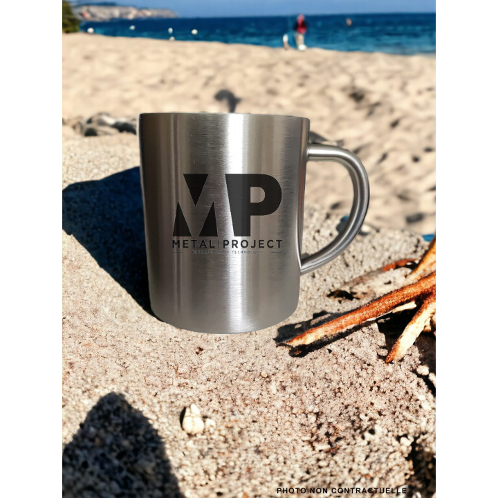 Mug isotherme personnalisé en acier inoxydable