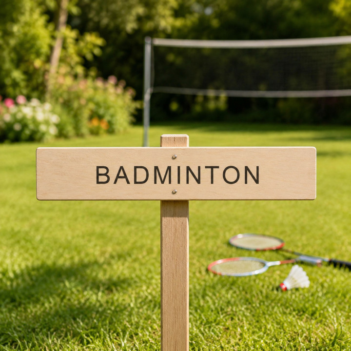 Pancarte jeu en bois 25 × 5 cm | PrestaNum