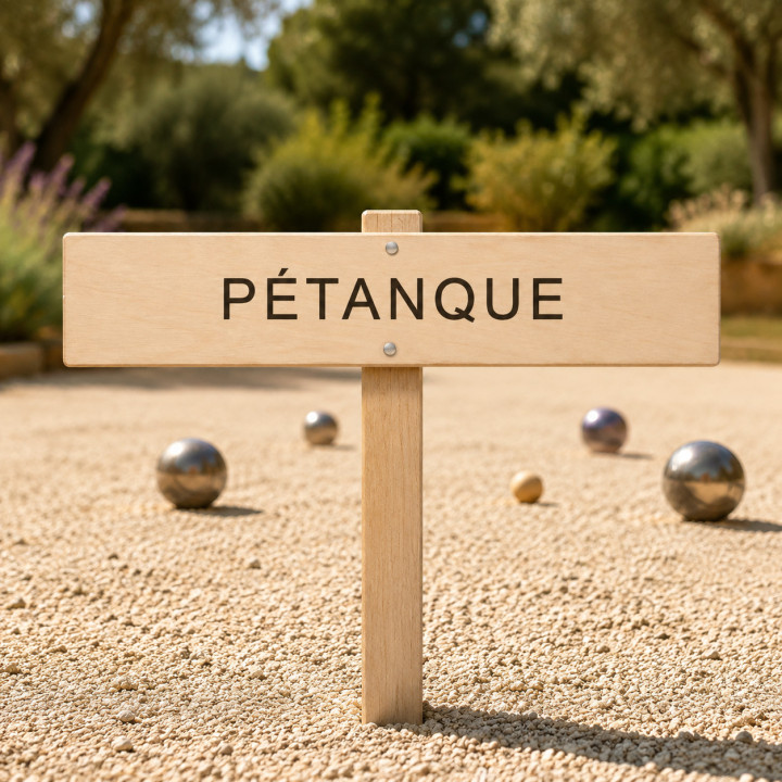 Pancarte jeu en bois 25 × 5 cm | PrestaNum