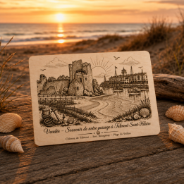 Carte postale bois Talmont – Port Bourgenay – Veillon