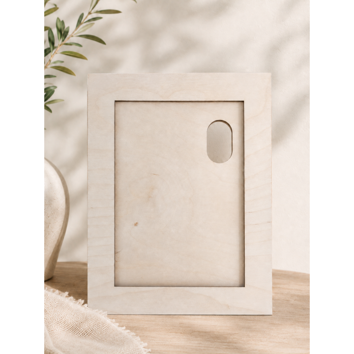 Photo personnalisée en bois 13x18 cm avec support