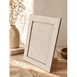 Photo personnalisée en bois 13x18 cm avec support