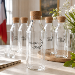 Carafe d’eau personnalisée en verre 1,5 L