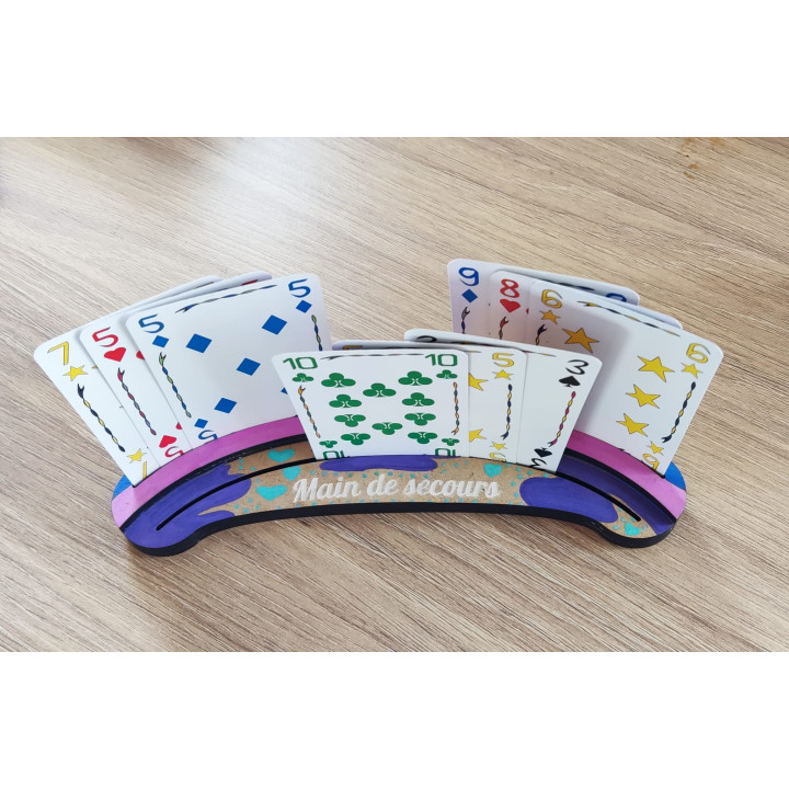 Main de secours – Porte-cartes de jeu