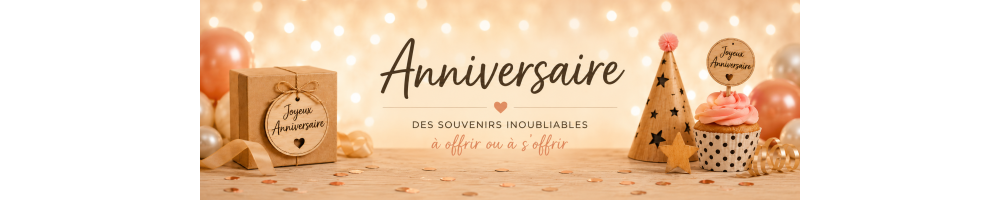 Cadeaux et décorations anniversaire personnalisés | PrestaNum