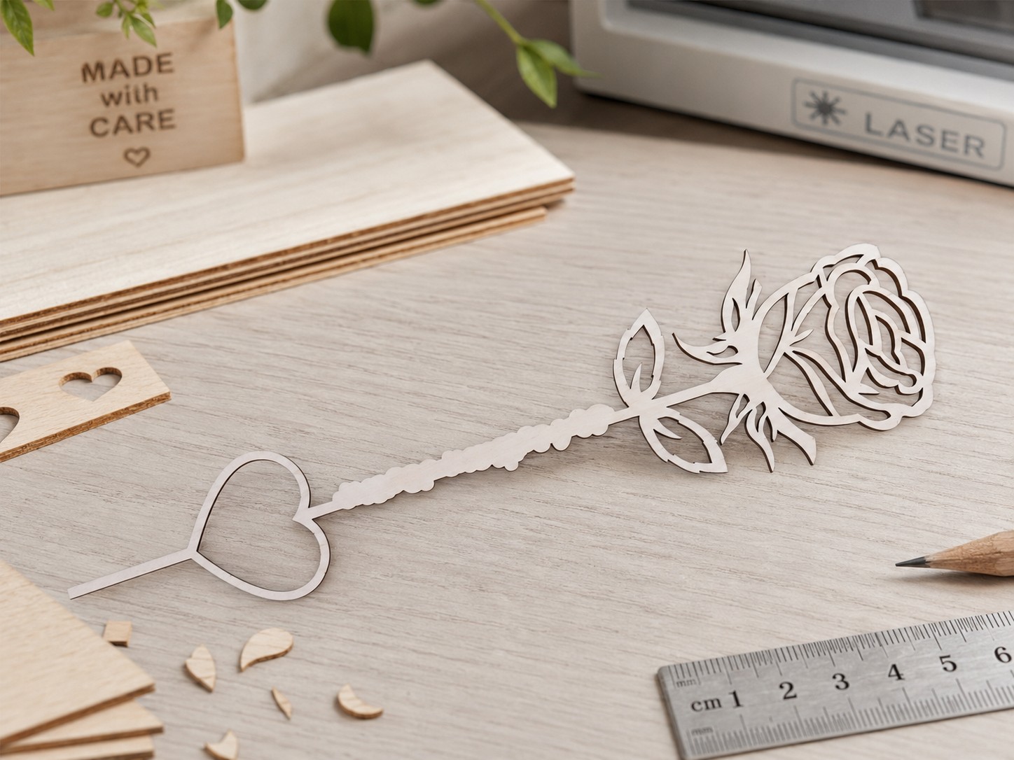 Gravure laser sur bois personnalisée