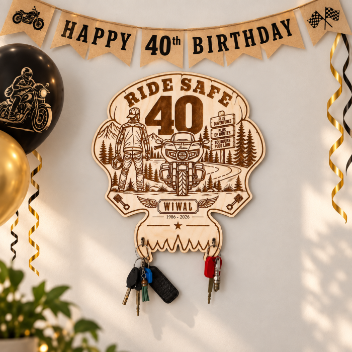 Cadre porte clés - anniversaire